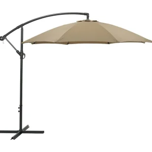 Garden Impressions Athene Zweefparasol Ø300 cm taupe Garden Impressions Athene Zweefparasol Ø300 cm taupe