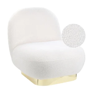 Fauteuil bouclé wit LOVISA