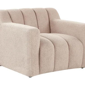 Fauteuil AGERUP Bouclé Taupe