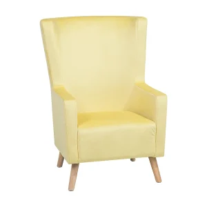 Fauteuil ONEIDA Fluweel Geel Fauteuil ONEIDA Fluweel Geel