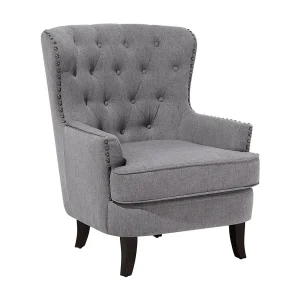 Fauteuil stof lichtgrijs VIBORG II
