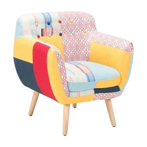 Fauteuil MELBY Stof Multicolor Fauteuil MELBY Stof Multicolor