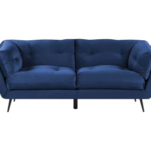 Driezitsbank fluweel marineblauw LENVIK Driezitsbank fluweel marineblauw LENVIK