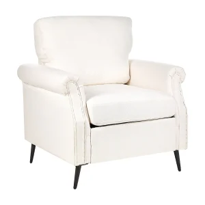 Fauteuil stof wit VIETAS