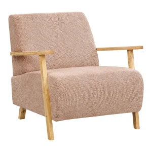 Fauteuil stof roze LESJA