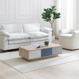 Salontafel met 3 lades en 1 nis – Verschillende kleuren – FILUTIA Salontafel met 3 lades en 1 nis – Verschillende kleuren – FILUTIA