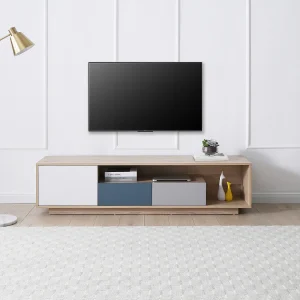 Tv-meubel met 1 deur, 2 lades en 1 nis – Meerdere kleuren – FILUTIA Tv-meubel met 1 deur, 2 lades en 1 nis – Meerdere kleuren – FILUTIA