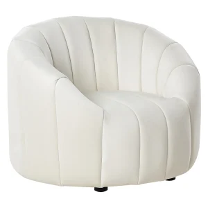 Fauteuil fluweel crème MALUNG