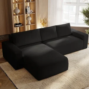 Emporius Aldo L links Hoekbank met slaapfunctie en bedlade, Sofa 250×165 cm – woonkamerbank zwart (Komodo 23) Emporius Aldo L links Hoekbank met slaapfunctie en bedlade, Sofa 250×165 cm – woonkamerbank zwart (Komodo 23)