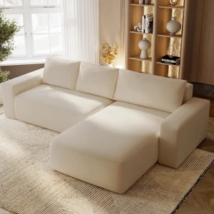 Emporius Aldo L rechts Hoekbank met slaapfunctie en bedlade, Sofa 250×165 cm – woonkamerbank beige (Komodo 11) Emporius Aldo L rechts Hoekbank met slaapfunctie en bedlade, Sofa 250×165 cm – woonkamerbank beige (Komodo 11)