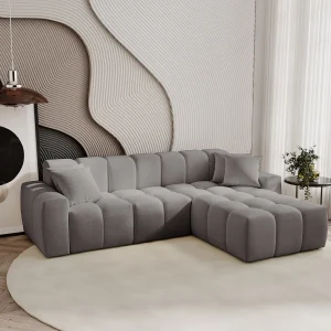 Emporius Napoli rechts Hoekbank 265×180 cm, sofa, woonkamerbank grijs (Komodo 21) Emporius Napoli rechts Hoekbank 265×180 cm, sofa, woonkamerbank grijs (Komodo 21)