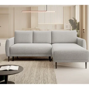ECKSOFA BONO Sofa met slaapfunctie Stevige houten poten Stijlvolle armleggers Diepe zitting 226x164x88cm Rechts Beige ECKSOFA BONO Sofa met slaapfunctie Stevige houten poten Stijlvolle armleggers Diepe zitting 226x164x88cm Rechts Beige