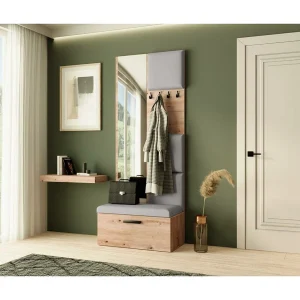 GARDEROBE Margaret III 81/203/43 met gestoffeerde panelen