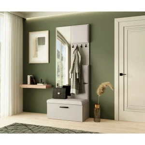 GARDEROBE Margaret III 81/203/43 met gestoffeerde panelen