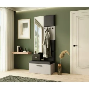 GARDEROBE Margaret III 81/203/43 met gestoffeerde panelen