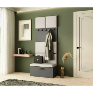 GARDEROBE Margaret I 81/203/43 met gestoffeerde panelen GARDEROBE Margaret I 81/203/43 met gestoffeerde panelen