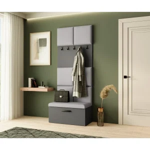 GARDEROBE Margaret I 81/203/43 met gestoffeerde panelen GARDEROBE Margaret I 81/203/43 met gestoffeerde panelen