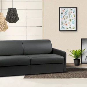 Express vierzits slaapbank van kunstleer – Zwart – CALIFE – Koop nu goedkoop online Express vierzits slaapbank van kunstleer – Zwart – CALIFE – Koop nu goedkoop online