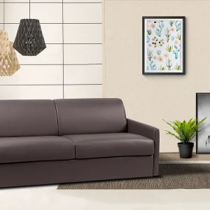 Express vierzits slaapbank van kunstleer – Marron – CALIFE – Koop nu goedkoop online Express vierzits slaapbank van kunstleer – Marron – CALIFE – Koop nu goedkoop online