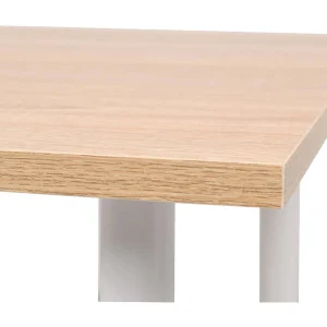 Eettafel 120x60x73 cm eikenkleur en wit Eettafel 120x60x73 cm eikenkleur en wit