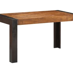 Eettafel 140x70x76 cm massief ruw mangohout Eettafel 140x70x76 cm massief ruw mangohout