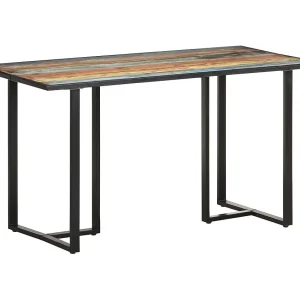 Eettafel 140 cm massief gerecycled hout Eettafel 140 cm massief gerecycled hout