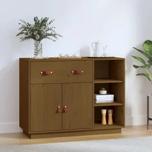 Dressoir 98,5x40x75 cm massief grenenhout honingbruin Dressoir 98,5x40x75 cm massief grenenhout honingbruin