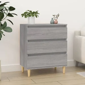 Dressoir 60x35x70 cm bewerkt hout grijs sonoma eikenkleurig Dressoir 60x35x70 cm bewerkt hout grijs sonoma eikenkleurig