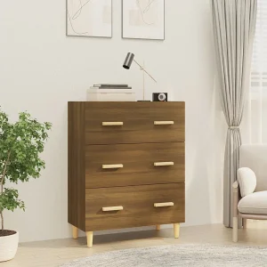 Dressoir 70x34x90 cm bewerkt hout bruin eikenkleur Dressoir 70x34x90 cm bewerkt hout bruin eikenkleur