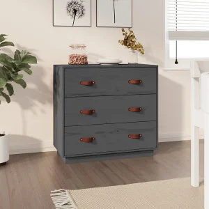 Dressoir 80x40x75 cm massief grenenhout grijs Dressoir 80x40x75 cm massief grenenhout grijs