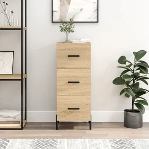 Dressoir 34,5x34x90 cm bewerkt hout sonoma eiken Dressoir 34,5x34x90 cm bewerkt hout sonoma eiken