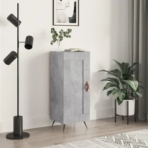 Dressoir 34,5x34x90 cm bewerkt hout betongrijs Dressoir 34,5x34x90 cm bewerkt hout betongrijs