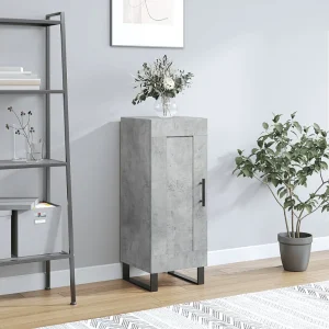 Dressoir 34,5x34x90 cm bewerkt hout betongrijs Dressoir 34,5x34x90 cm bewerkt hout betongrijs