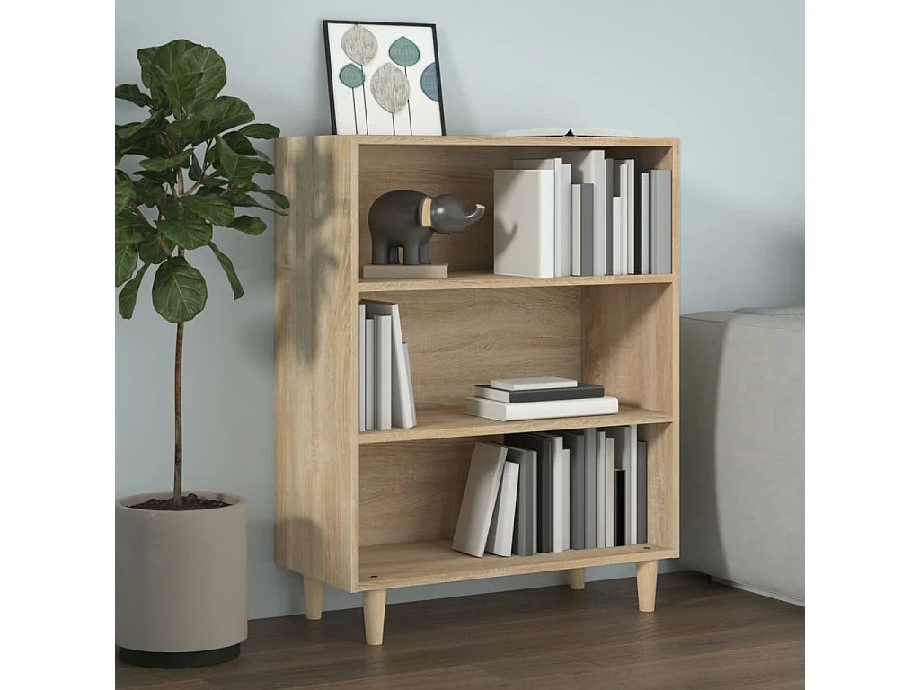Dressoir 69,5x32,5x90 cm bewerkt hout sonoma eikenkleurig