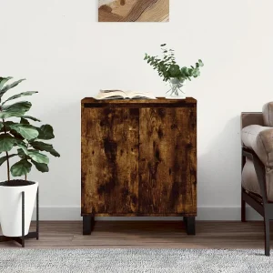 Dressoir 60x35x70 cm bewerkt hout gerookt eikenkleurig Dressoir 60x35x70 cm bewerkt hout gerookt eikenkleurig