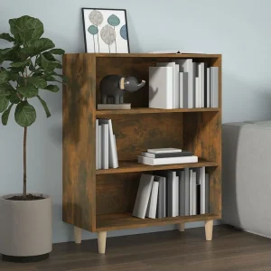 Dressoir 69,5×32,5×90 cm bewerkt hout gerookt eikenkleurig Dressoir 69,5×32,5×90 cm bewerkt hout gerookt eikenkleurig