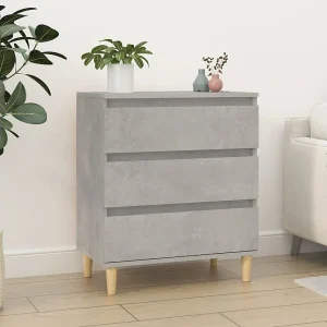 Dressoir 60x35x70 cm bewerkt hout betongrijs Dressoir 60x35x70 cm bewerkt hout betongrijs
