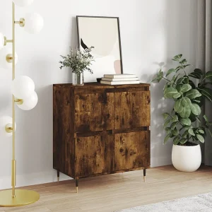 Dressoir 60x35x70 cm bewerkt hout gerookt eikenkleurig Dressoir 60x35x70 cm bewerkt hout gerookt eikenkleurig