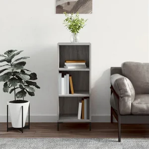 Dressoir 34,5×32,5×90 cm bewerkt hout grijs sonoma eikenkleurig Dressoir 34,5×32,5×90 cm bewerkt hout grijs sonoma eikenkleurig