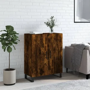 Dressoir 69,5x34x90 cm bewerkt hout gerookt eikenkleurig Dressoir 69,5x34x90 cm bewerkt hout gerookt eikenkleurig