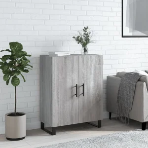 Dressoir 69,5x34x90 cm bewerkt hout grijs sonoma eikenkleurig Dressoir 69,5x34x90 cm bewerkt hout grijs sonoma eikenkleurig