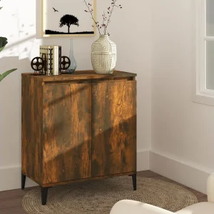 Dressoir 60x35x70 cm bewerkt hout gerookt eikenkleurig Dressoir 60x35x70 cm bewerkt hout gerookt eikenkleurig