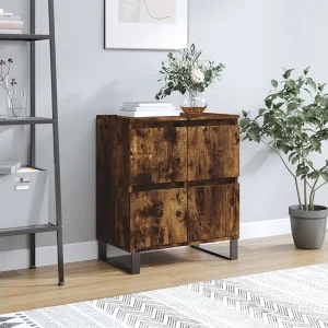 Dressoir 60x35x70 cm bewerkt hout gerookt eikenkleurig Dressoir 60x35x70 cm bewerkt hout gerookt eikenkleurig