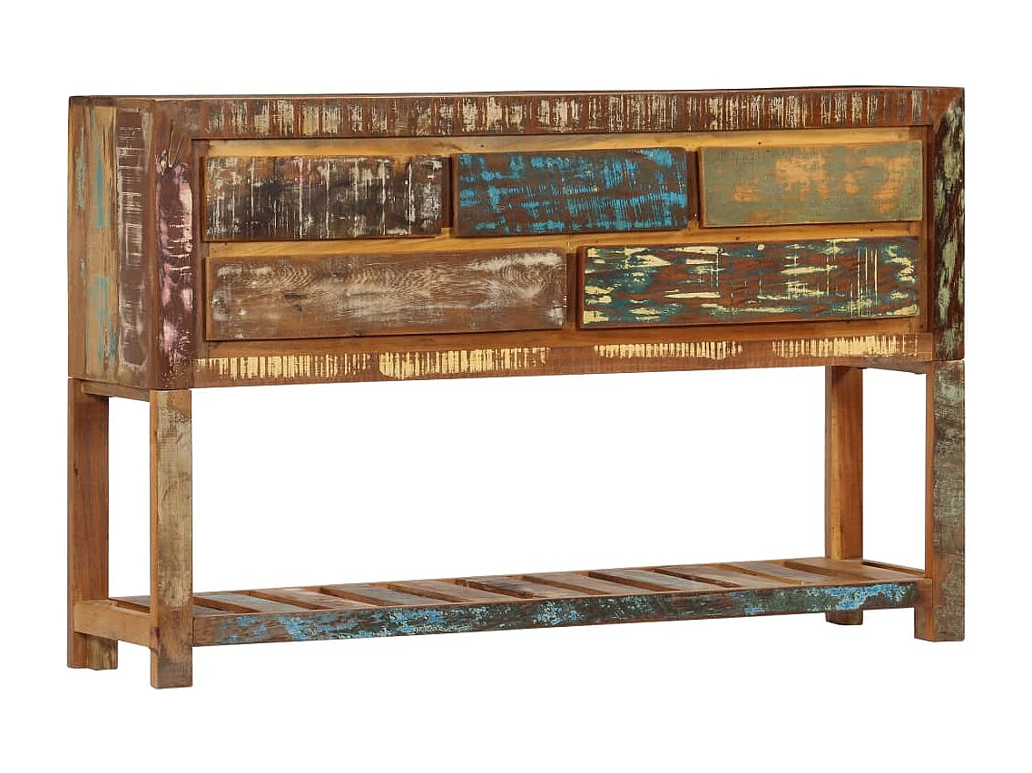 Dressoir 120x30x75 cm massief gerecycled hout