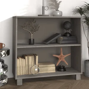 Dressoir HAMAR 85x35x80 cm massief grenenhout lichtgrijs Dressoir HAMAR 85x35x80 cm massief grenenhout lichtgrijs