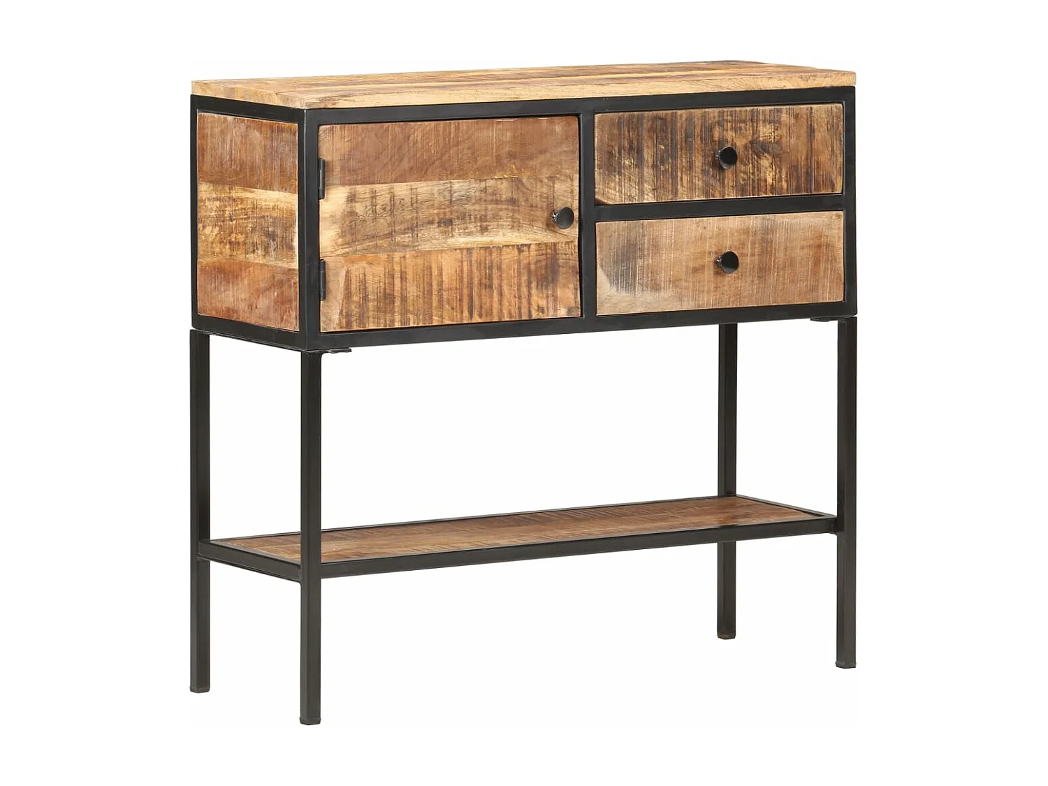 Dressoir 85x30x80 cm ruw mangohout