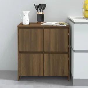 Dressoir 70x41x75 cm bewerkt hout bruin eikenkleur Dressoir 70x41x75 cm bewerkt hout bruin eikenkleur