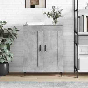 Dressoir 69,5x34x90 cm bewerkt hout betongrijs Dressoir 69,5x34x90 cm bewerkt hout betongrijs