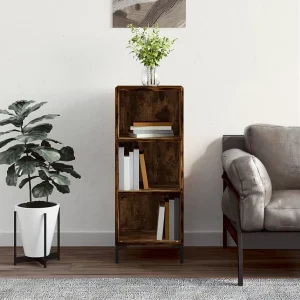 Dressoir 34,5×32,5×90 cm bewerkt hout gerookt eikenkleurig Dressoir 34,5×32,5×90 cm bewerkt hout gerookt eikenkleurig