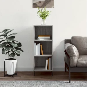 Dressoir 34,5×32,5×90 cm bewerkt hout grijs sonoma eikenkleurig Dressoir 34,5×32,5×90 cm bewerkt hout grijs sonoma eikenkleurig